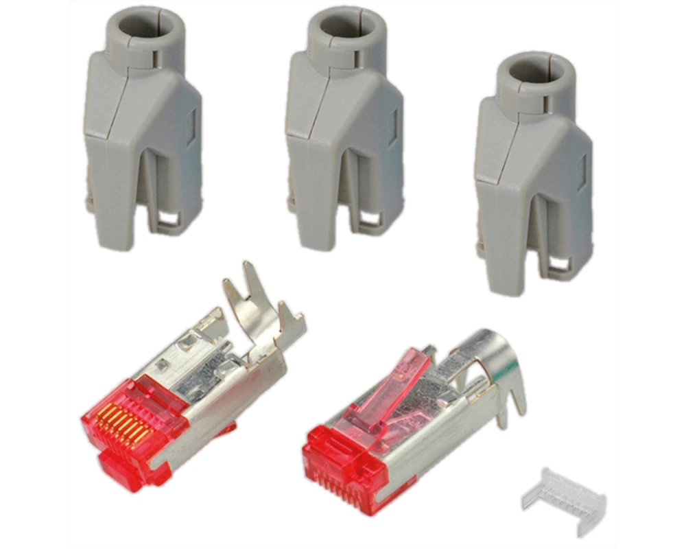 HiRose TM21 Stecker geschirmt, Tülle grau, 50 Stück