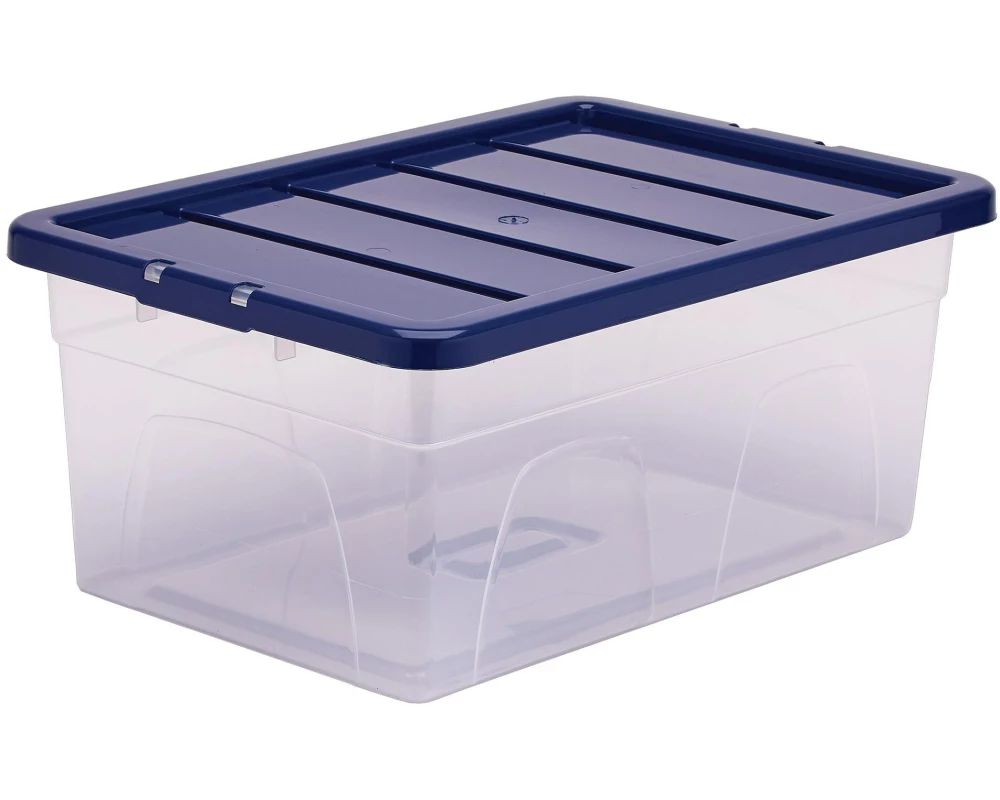 Fellowes Aufbewahrungsbox Bankers Box ProStore 38 l Blau/Transparent