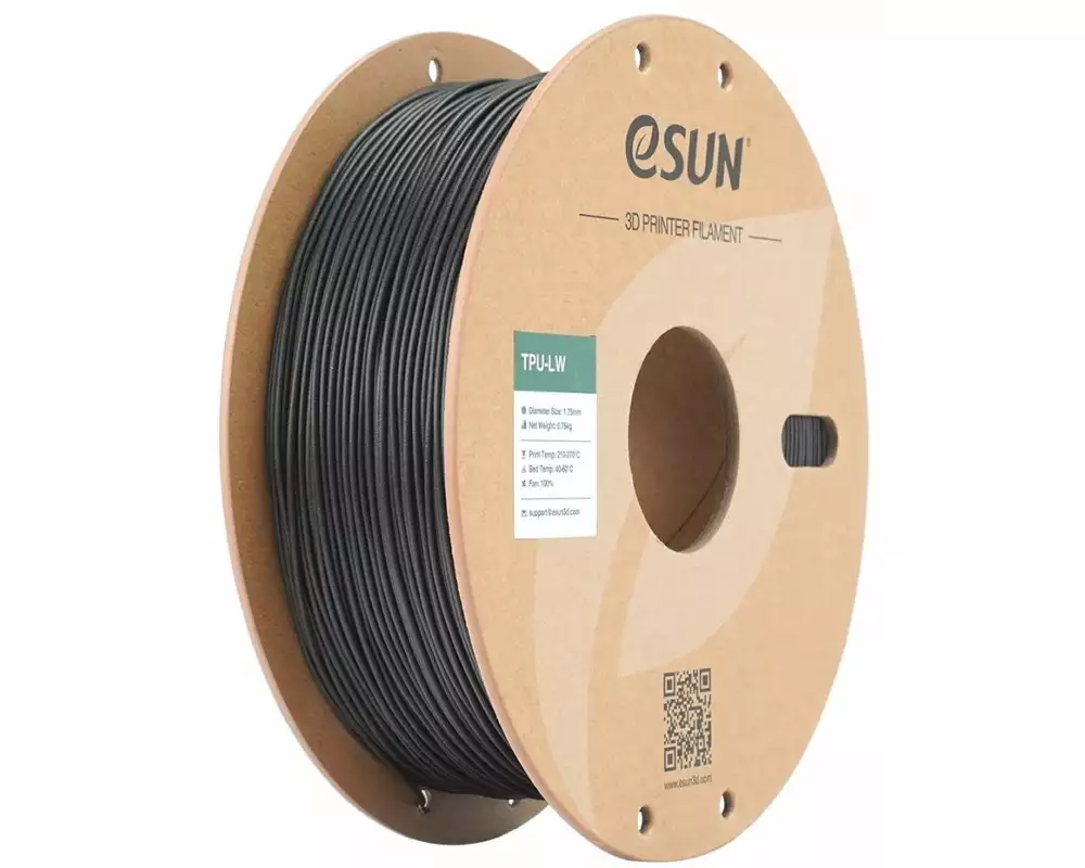 eSun Filament TPU LW Schwarz 1.75 mm 1 kg