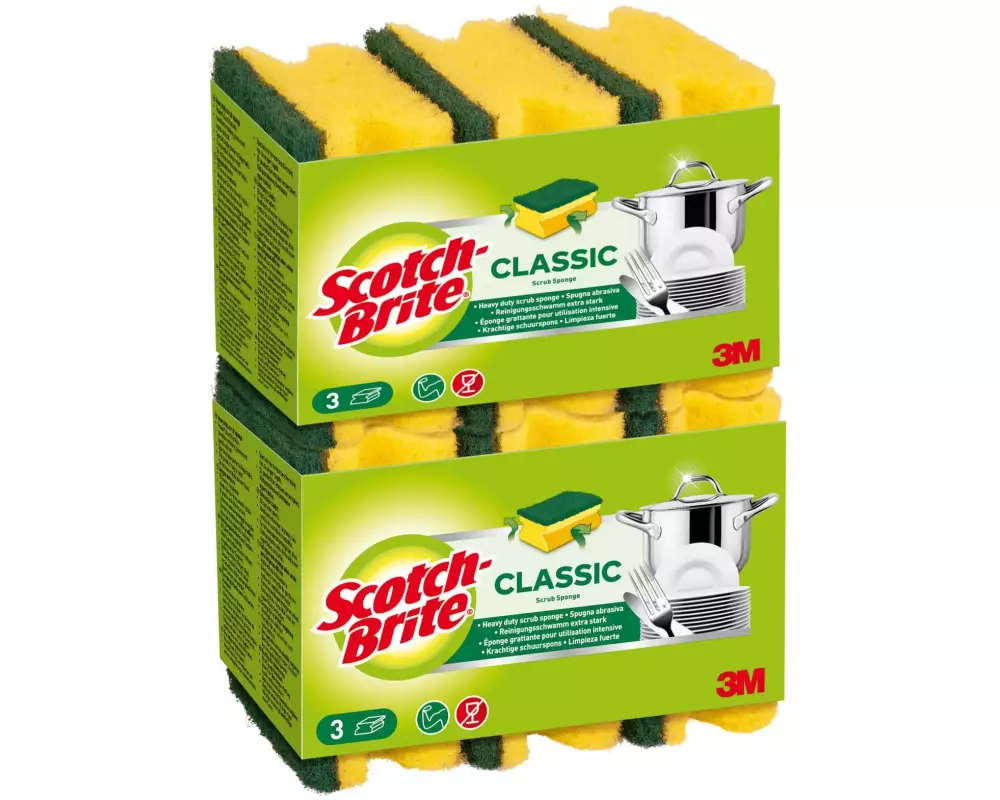 Scotch-Brite Schwamm Scotch-Brite Classic 6 Stück