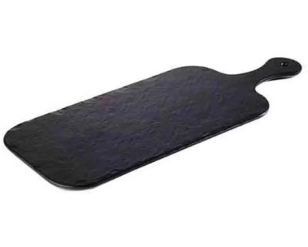 APS Servierplatte Slate Rock 40 cm x 20 cm, Schwarz