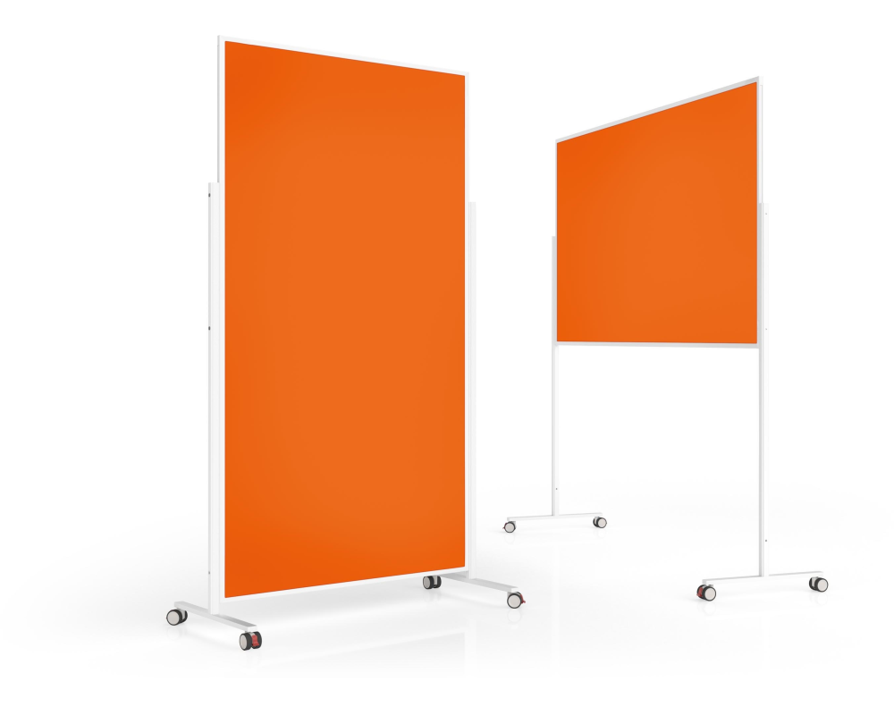 MAGNETOPLAN Design-Moderatorentafel VP 1181144 Filz, orange 1000x1800mm