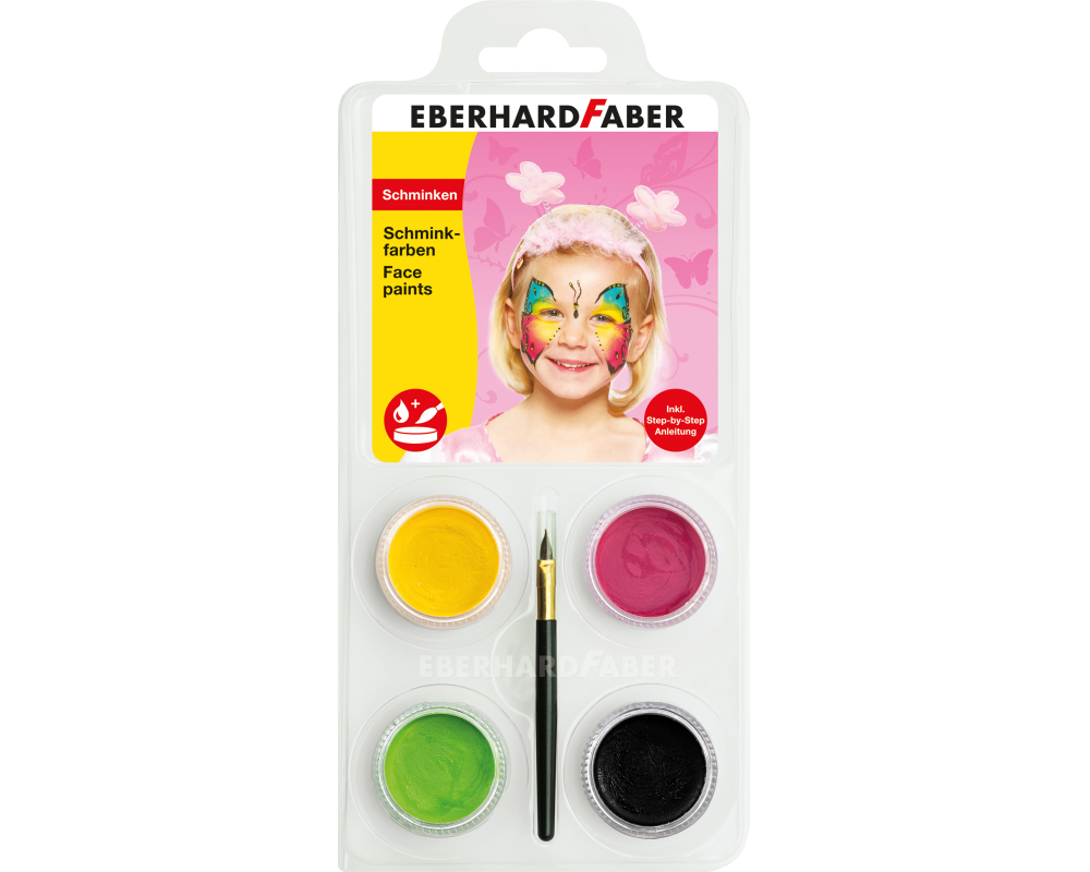 EBERHARD FABER Schminkset Schmetterling 579022 inkl. Pinsel