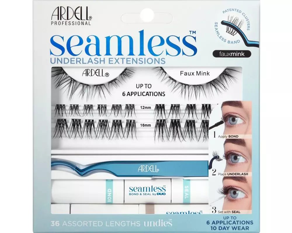 Ardell Künstliche Wimpern Seamless Starter Kit Faux Mink Schwarz