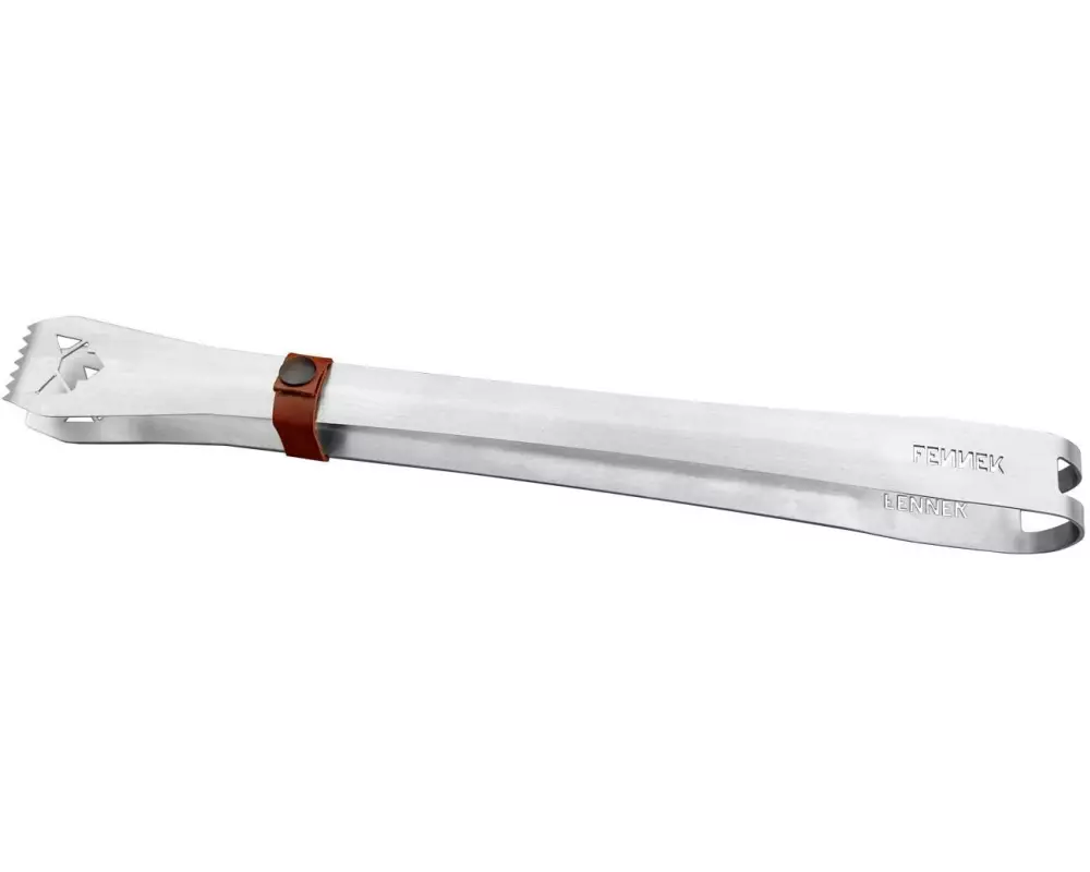 Fennek Grill Grillzange gross Silber