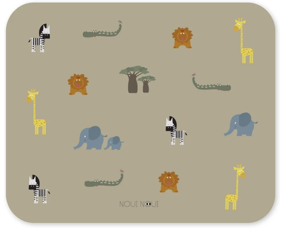 Noui Noui Kindertischset Safari 55 x 45 cm