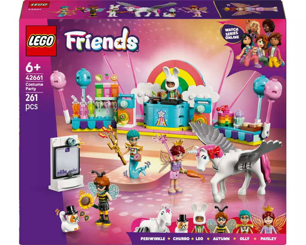 LEGO® Friends Kostümparty mit Einhorn und Fee 42661