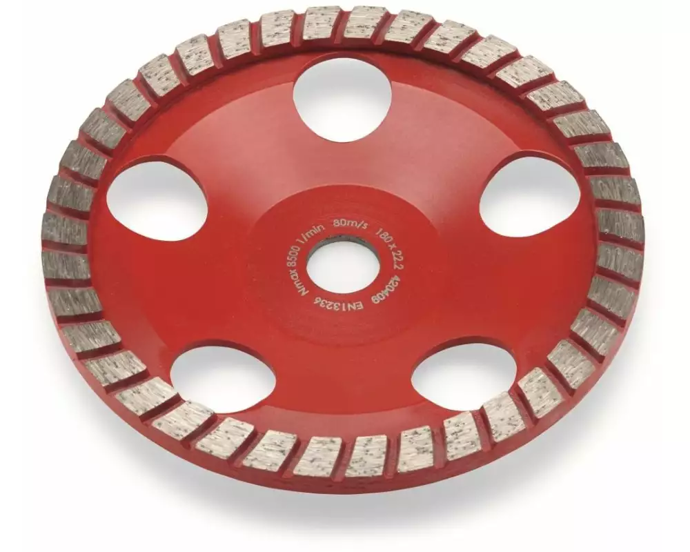 Flex Diamantschleiftopf Turbo-Jet, Ø 180 mm, Rot