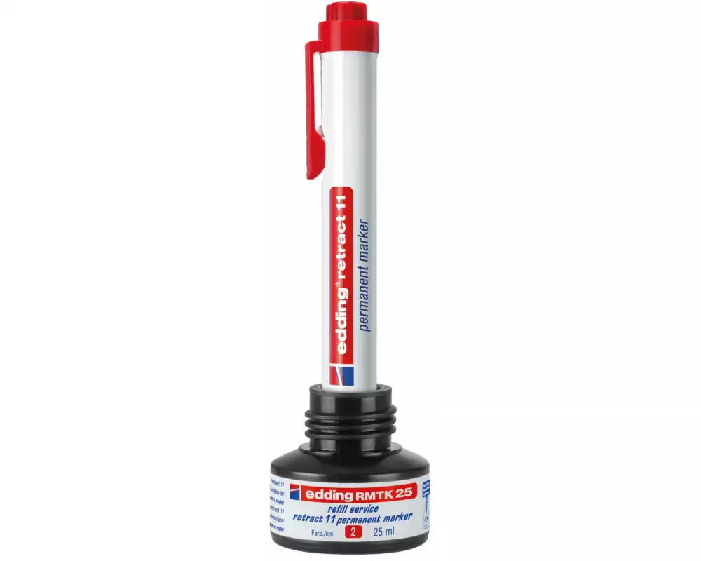 edding Permanent-Marker Retract 11 Rot