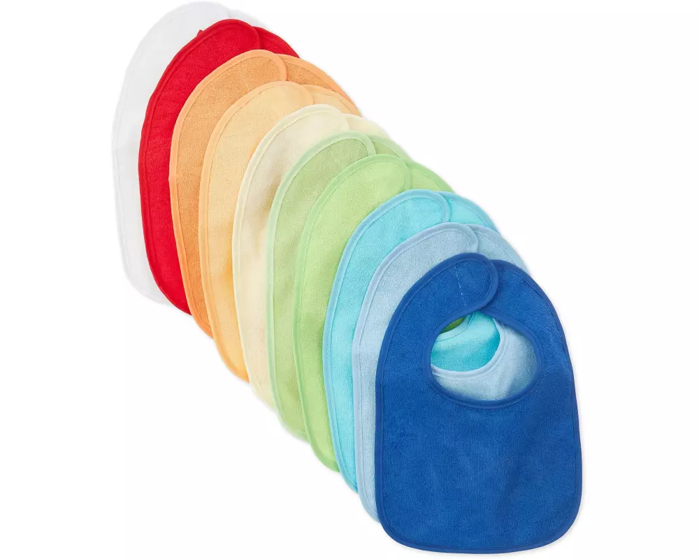 bieco Lätzchen 10er-Set, Regenbogen 30 x 21 cm