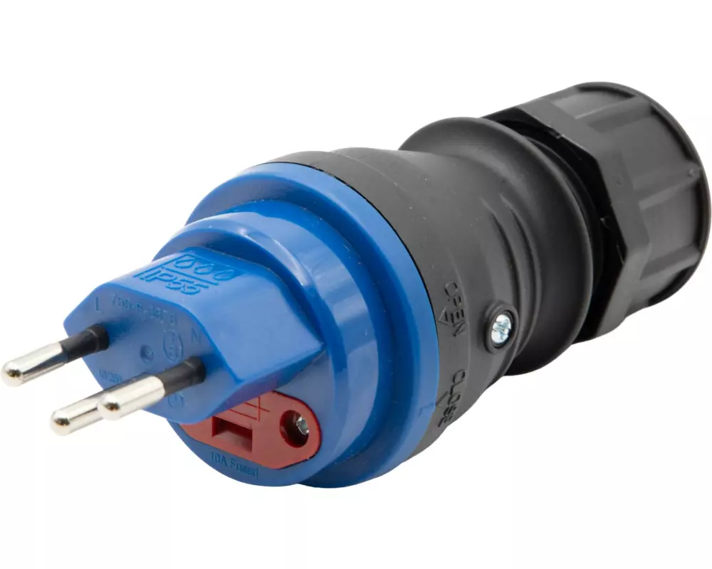 Brennenstuhl Stecker T13/3 Feinsicherung 10A, IP55