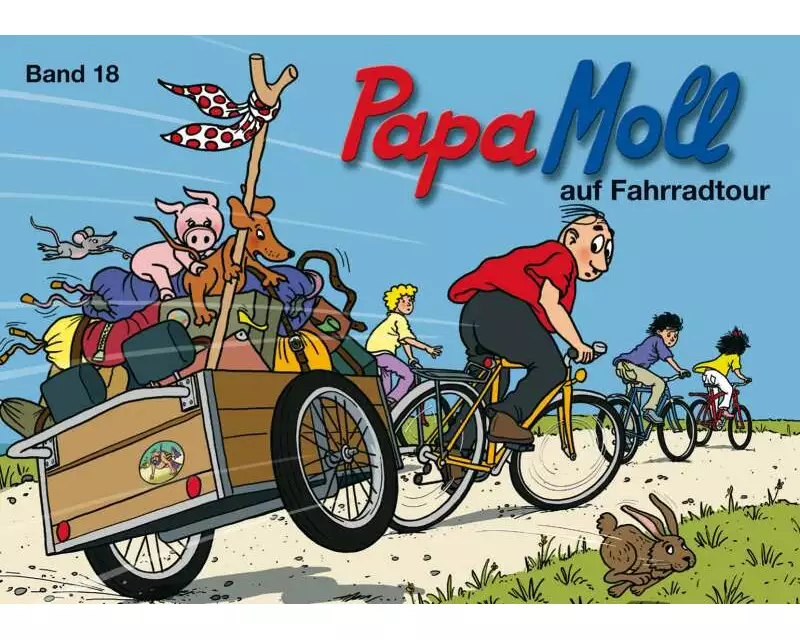Papa Moll auf Fahrradtour
