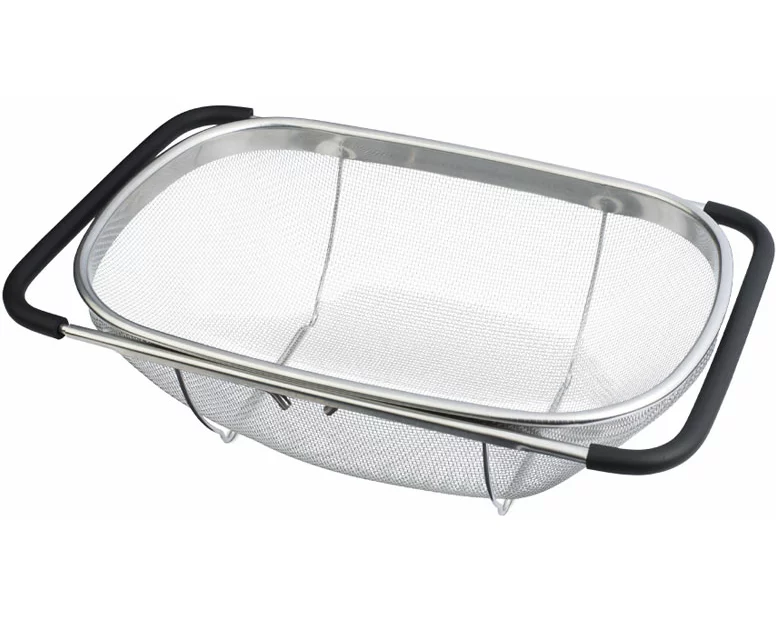Berlinger Haus Edelstahlsieb mit verstellbaren Griffen 34x24x11cm