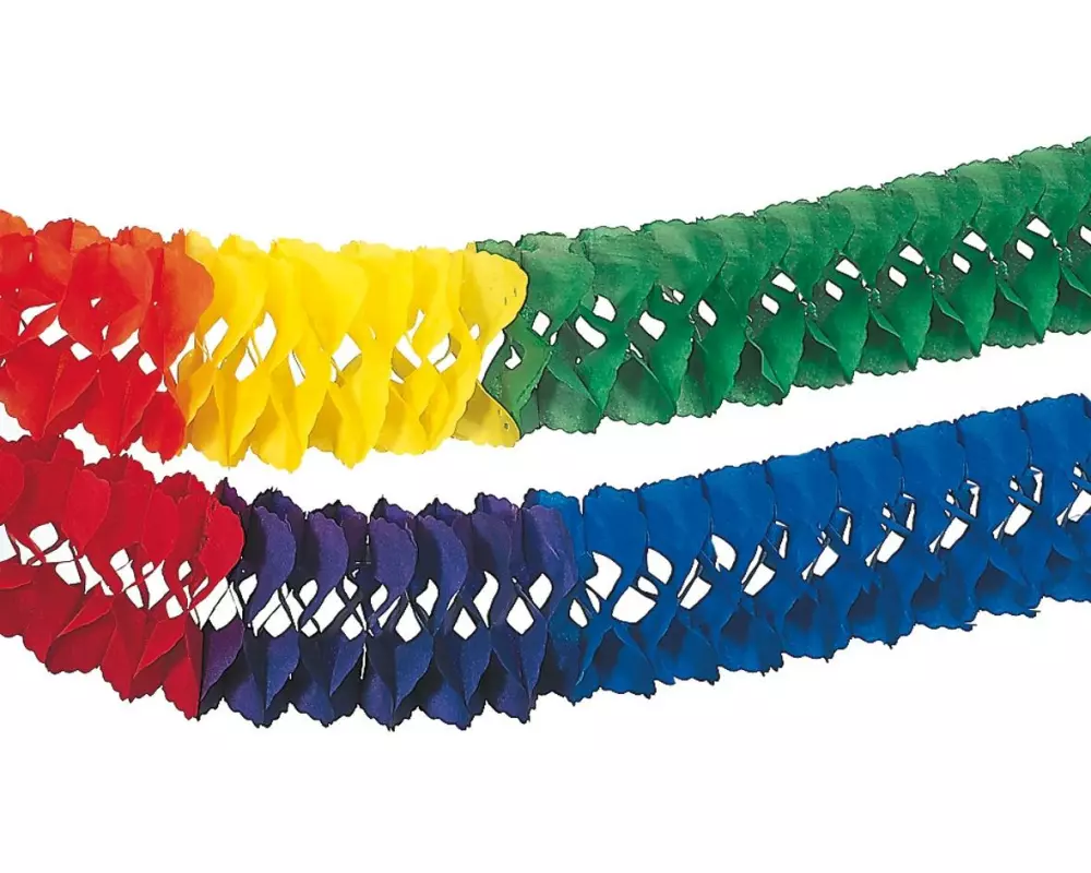 Papstar Girlande Rainbow 10 m, Mehrfarbig