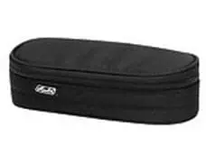 Herlitz Schlamperetui Schwarz, 21.5 x 9.5 x 6 cm