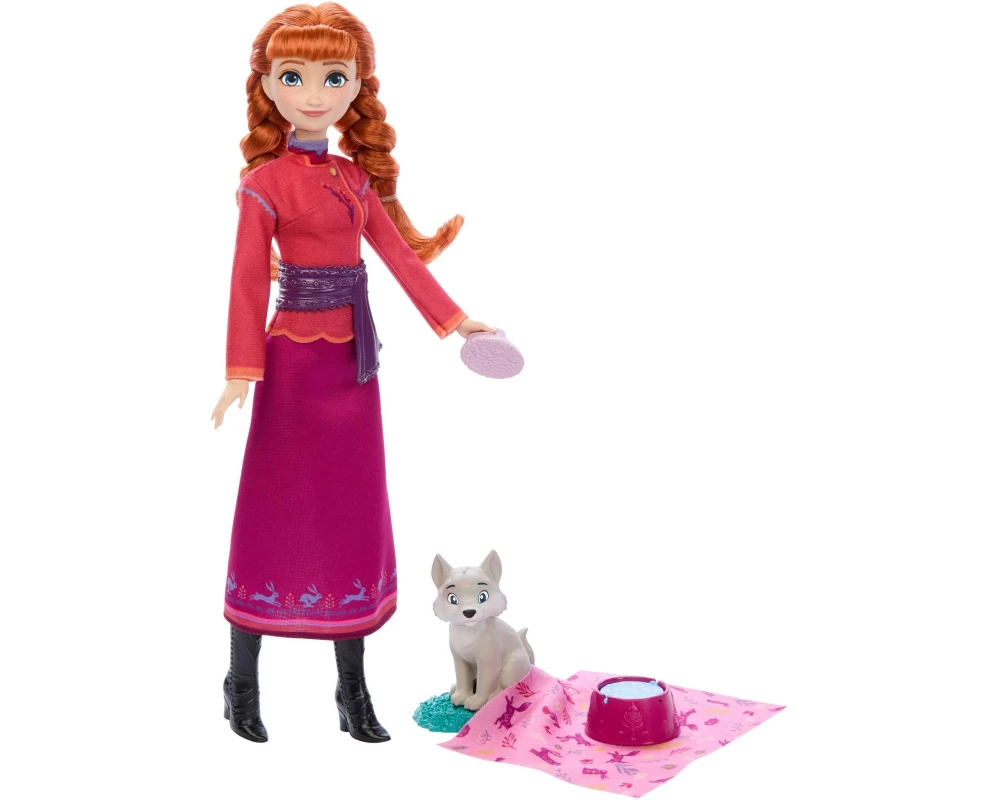 Disney Frozen Puppe Anna and Baby Fox