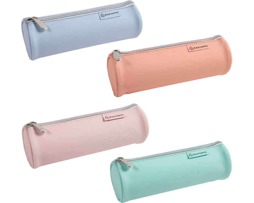 EXACOMPTA Schlamperetui Aquarel rund 52570E ass. 22.5x7.5cm