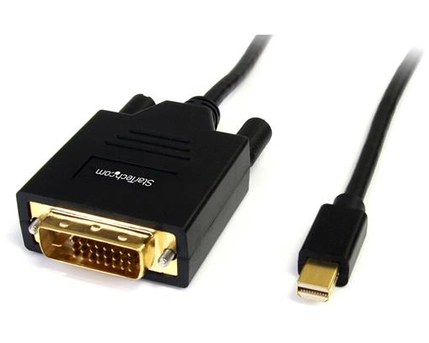 StarTech.com 6ft Mini DisplayPort to DVI Cable, Mini DP to DVI-D Adapter/Converter Cable, 1080p Video, mDP 1.2 to DVI Monitor/Display
