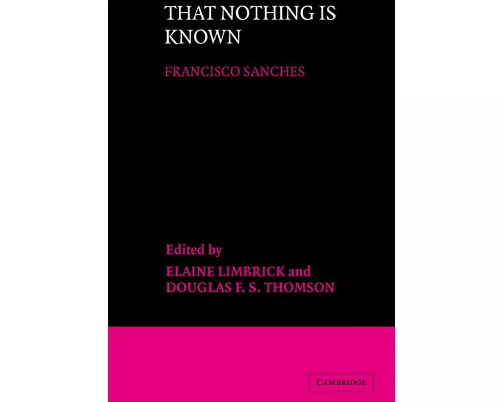 That Nothing is Known