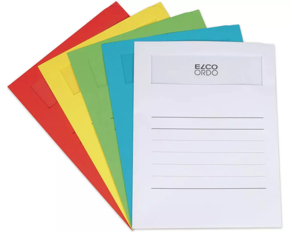 ELCO Sichthülle Ordo Volumino A4 Mehrfarbig, 10 Stück