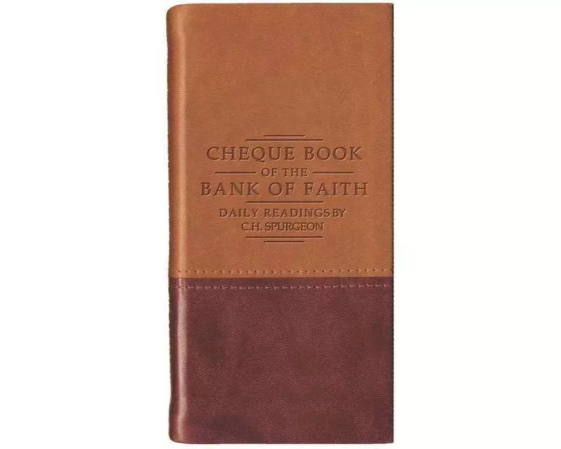 Chequebook of the Bank of Faith - Tan/Burgundy