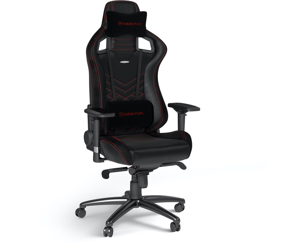 NOBLECHAIRS Gaming Stuhl EPIC NBL-PU-RED-002 schwarz/rot
