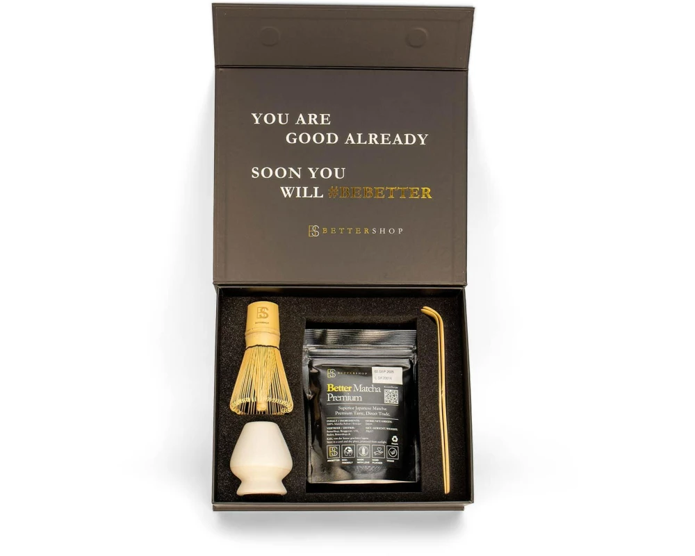 BetterMatcha Bio Matcha Starter Kit Weiss
