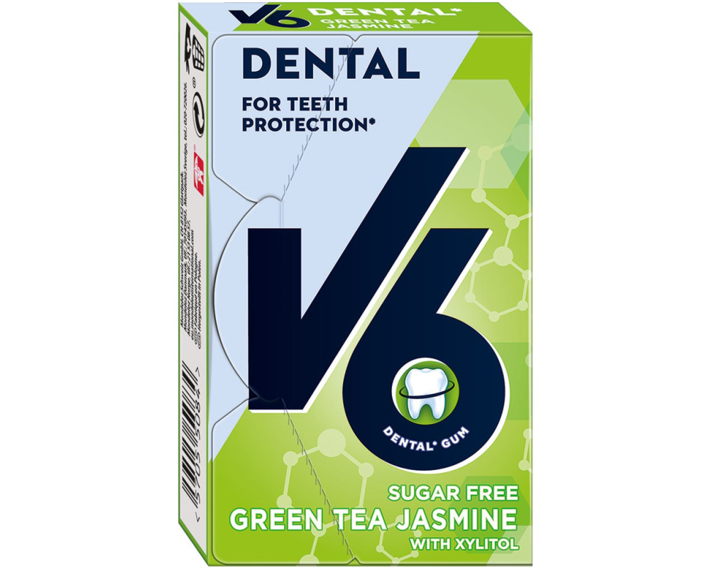 V6 Dental Green Tea Jasmine 4046 1x24g