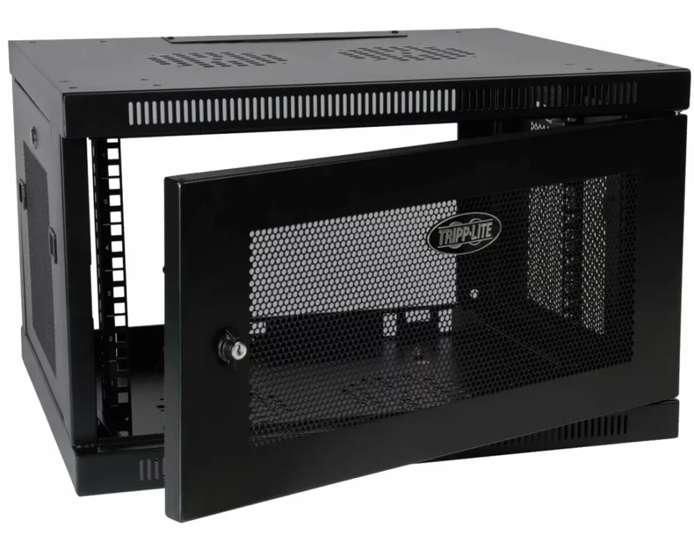 EATON TRIPPLITE SmartRack 6U, Low-Profile, Switch-Depth-Plus, Wall-Mount, Mini Rack Enclosure