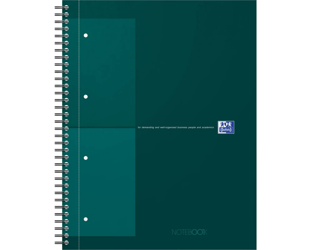 Oxford Notizbuch A4, Kariert, Dunkelgrün
