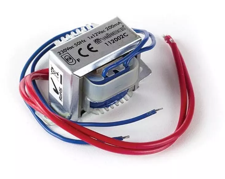 Velleman Transformator 12 V AC, 200 mA offene Bauart