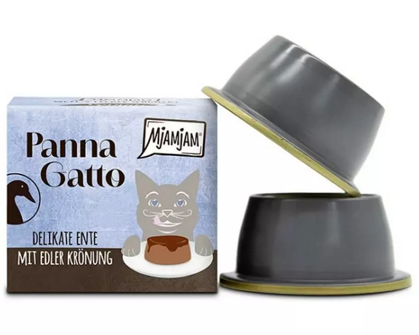 Mjamjam Panna Gatto Ente mit edler Krönung, 2 x 80 g