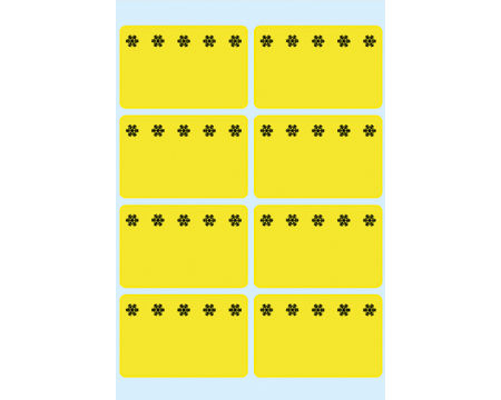 HERMA Tiefkühletiketten 26x40mm 3771 gelb 48 Stück