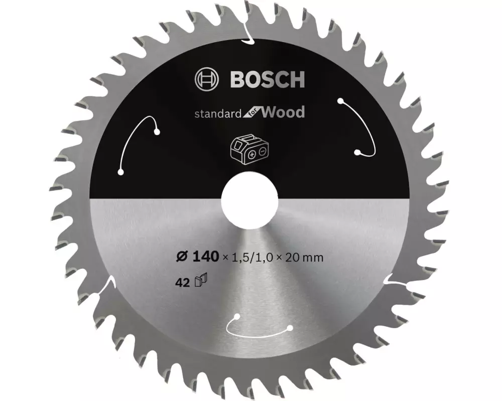 Bosch Professional Kreissägeblatt Standard for Wood Ø 140, Z 42