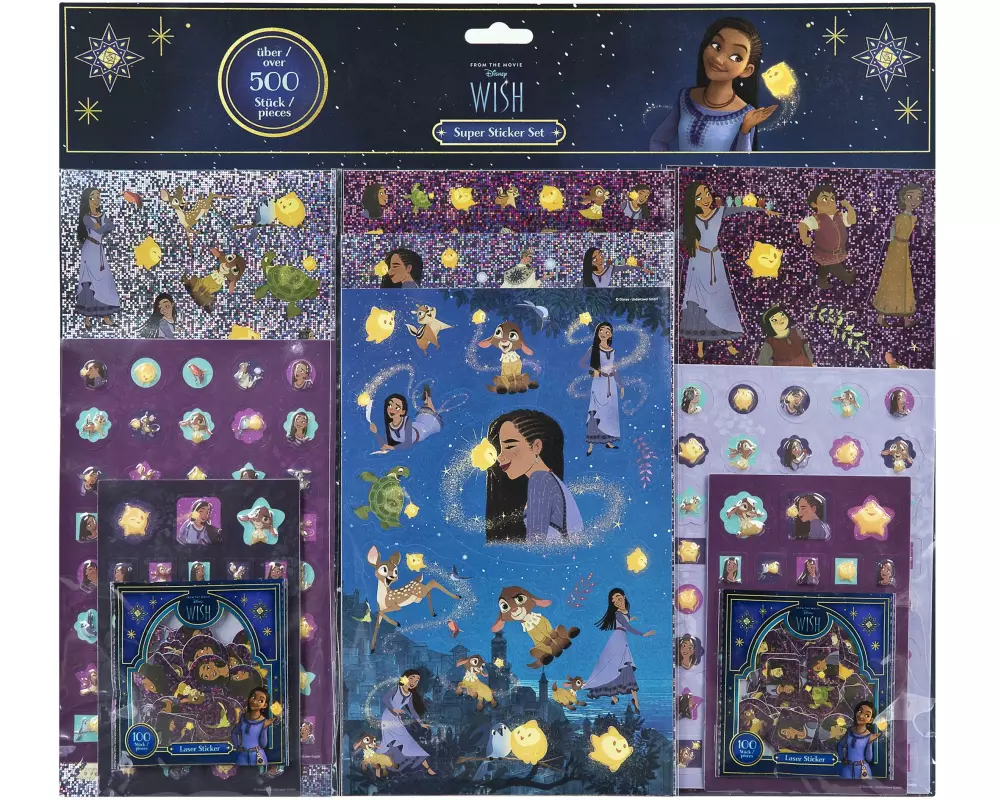 Undercover Motivsticker Disney: Wish 1 Stück Violett