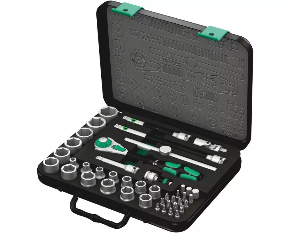 Wera Steckschlüssel-Set 8100 SB 2 Zyklop Speed 43-teilig
