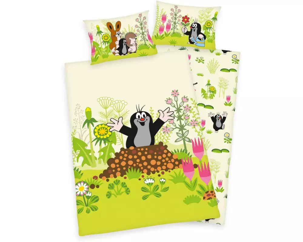 Herding Kinderbettwäsche Kleiner Maulwurf 100 x 135 cm + 40 x 60 cm