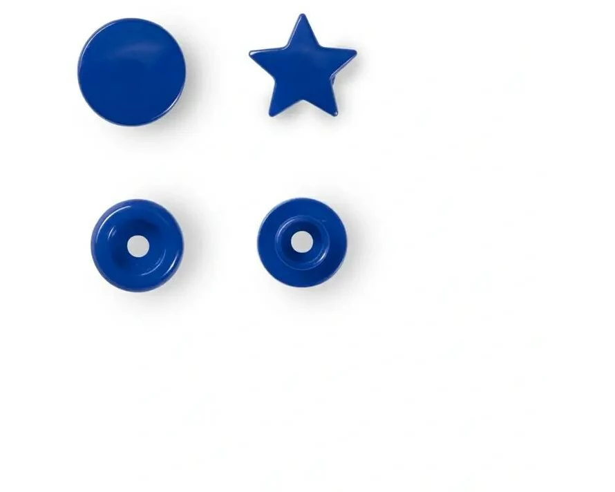 Prym Druckknöpfe Color Snaps Stern, Königsblau, 12.4 mm, 30 Stück
