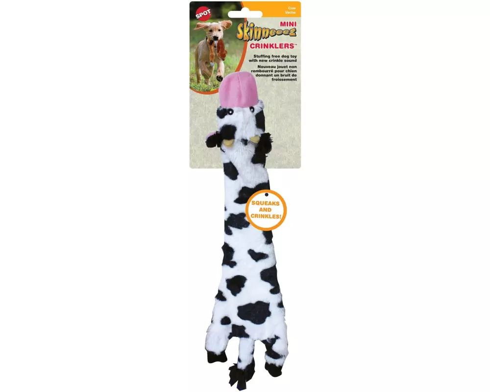 Skinneeeze Hunde-Spielzeug Plüsch Kuh, S