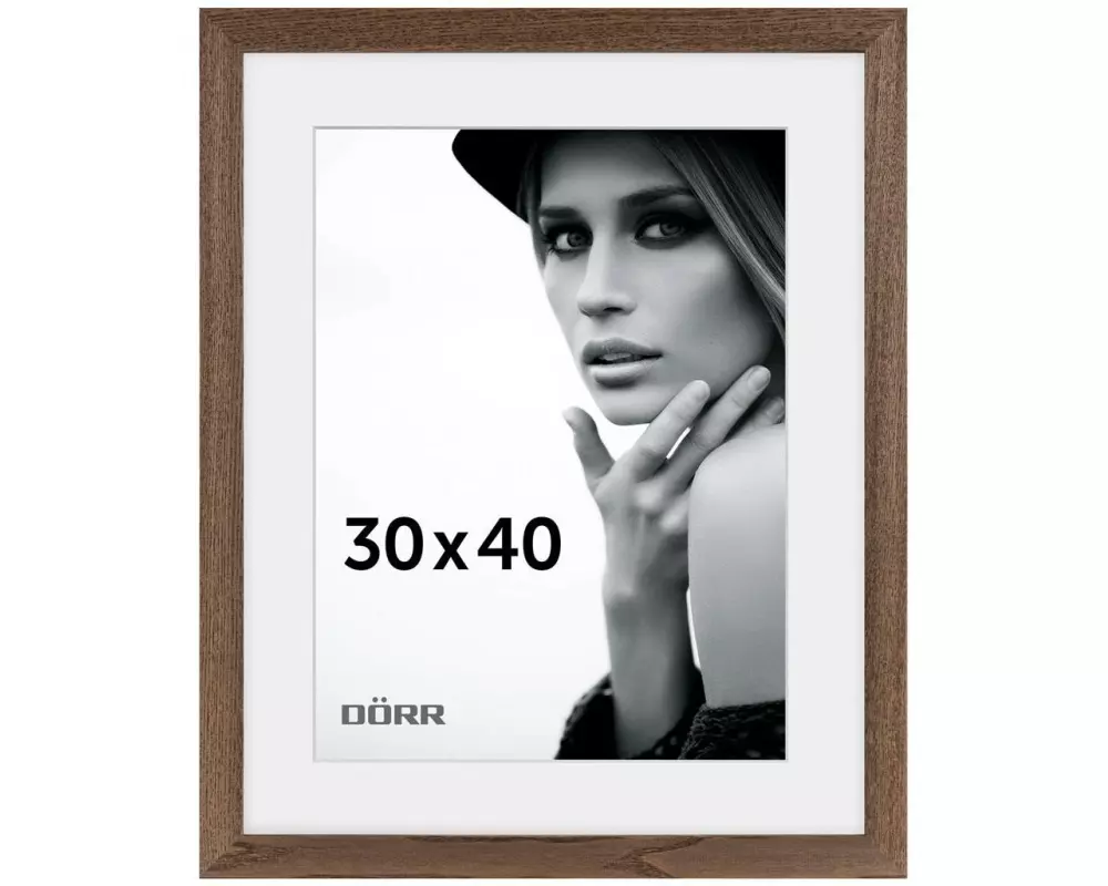 Dörr Bilderrahmen Flat Dunkelbraun, 30 x 40 cm