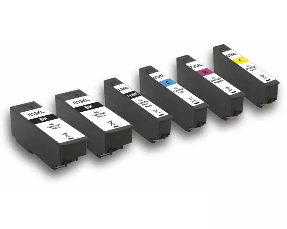 Peach Tintenset Epson T3357 C, M, Y, 3x BK