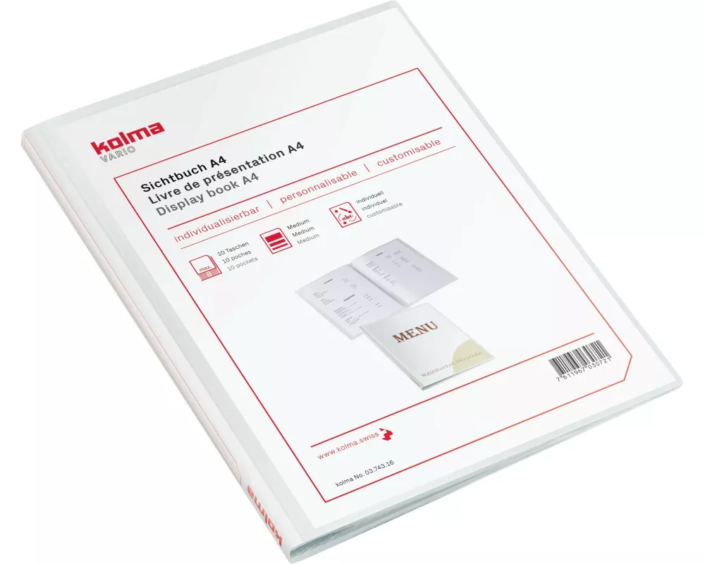 Kolma Sichtbuch Vario A4 mit 10 Taschen