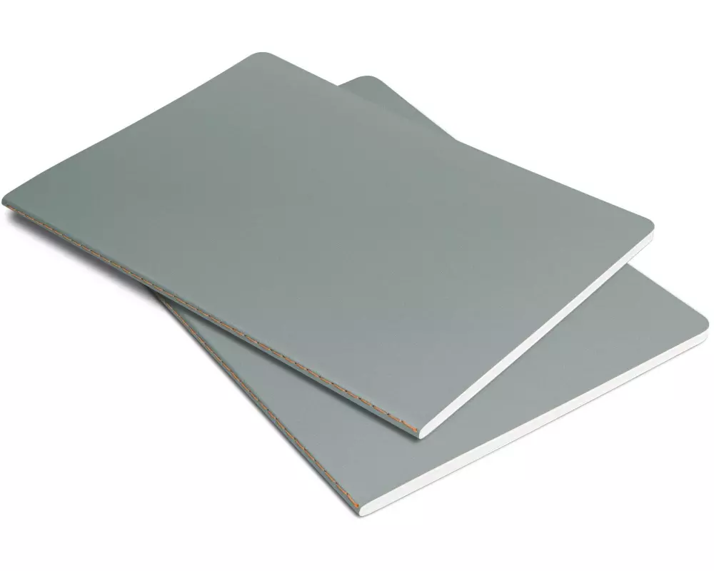 Sigel Notizbuch Linescape NEO 2 Stk. A5, Kariert, Hellgrau