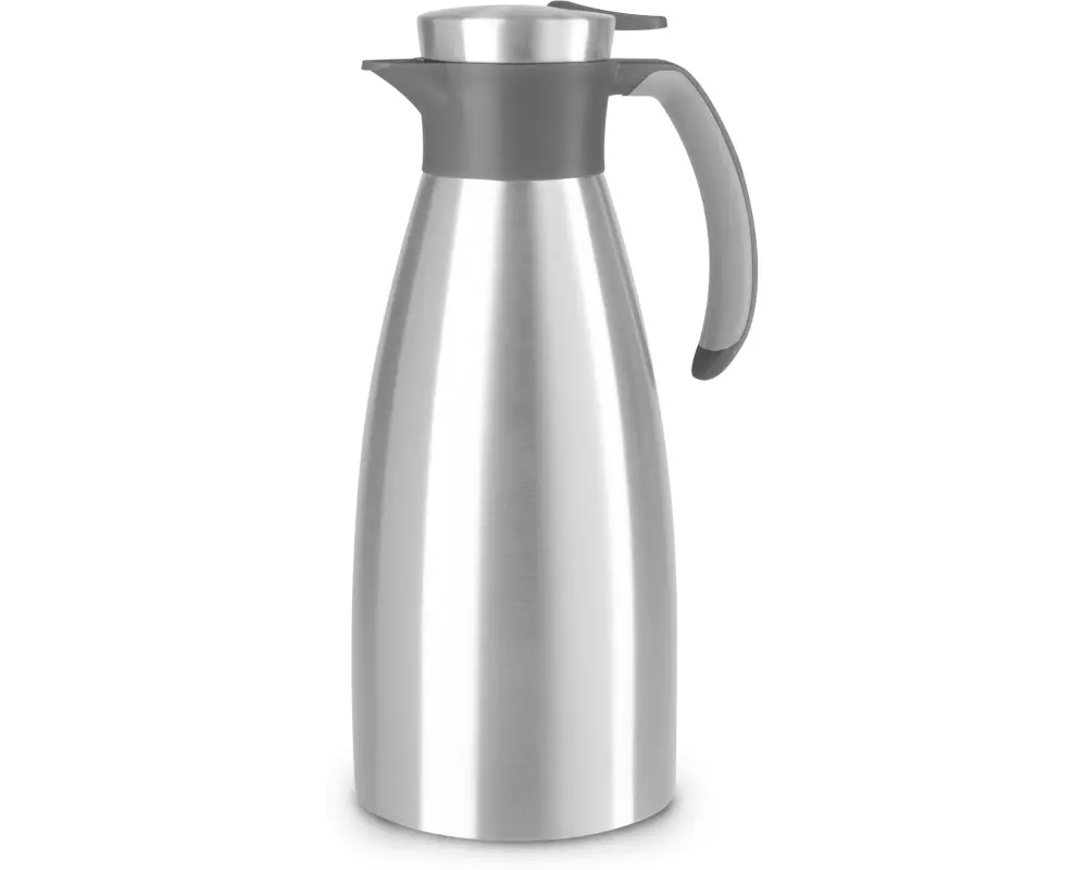 Emsa Thermoskanne Soft Grip 1500 ml, Silber