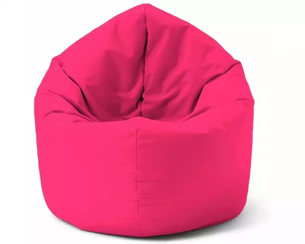 Lumaland Runder Sitzsack 2 in 1, 300 l Polyester (PES), Rosa
