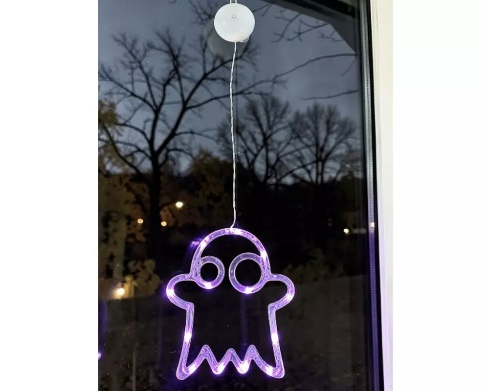 Dameco Aufhänger Gespenst 13 LEDs 18.5 x 20 cm