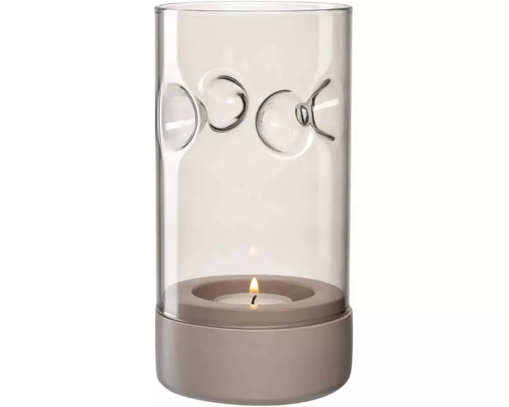 Leonardo Windlicht Sole Taupe