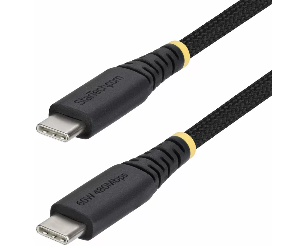 StarTech.com USB2CC30CMNCBR USB Kabel USB 2.0 0,3 m USB C Schwarz