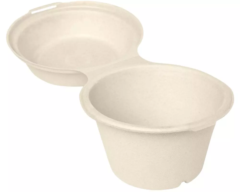 BioPak Behälter für Snacks 575 ml, 50 Stück