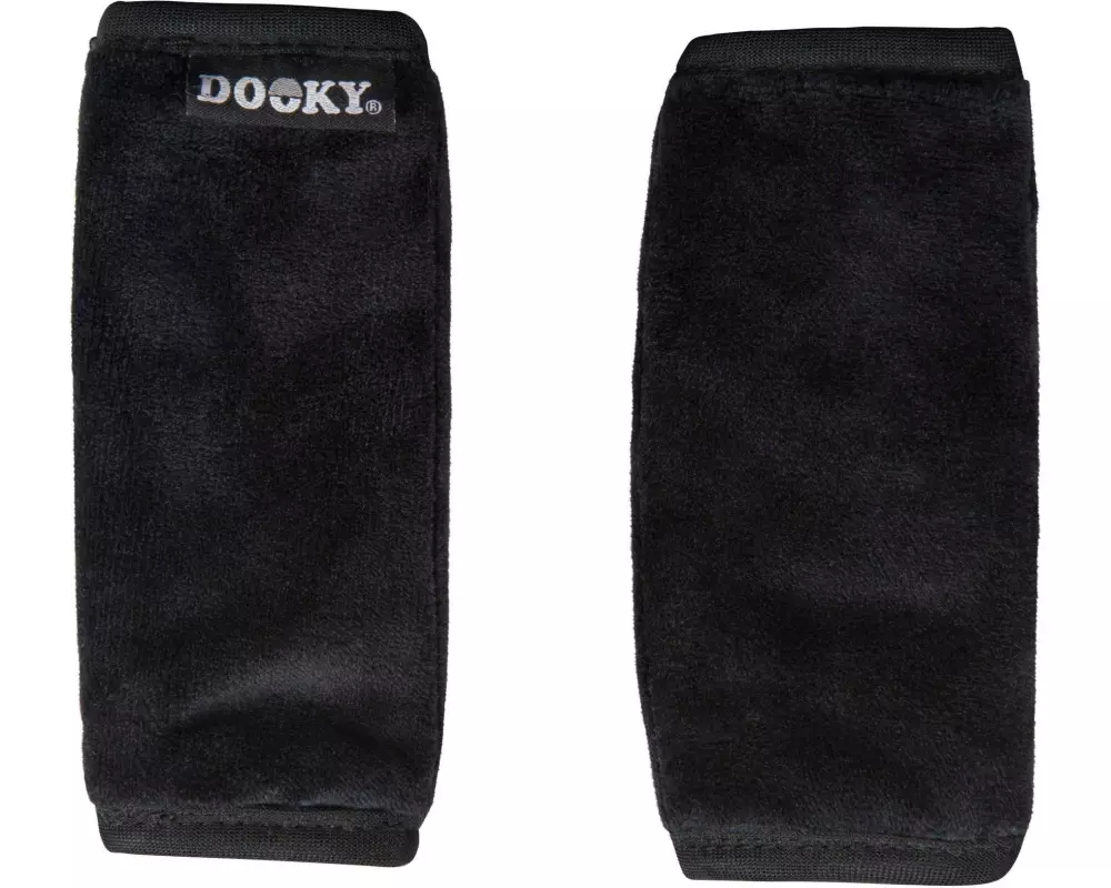 Dooky Gurtschoner 2er Set 13 x 7 cm, Schwarz